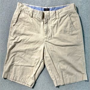 J Crew Rivington Chino Shorts Mens 29 W Beige Solid Cotton